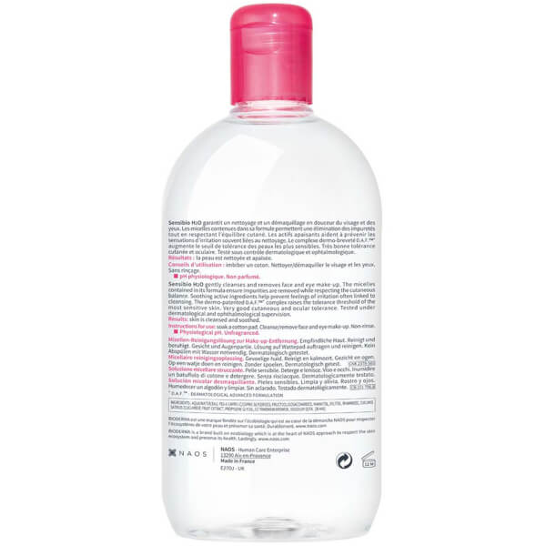 Bioderma Bioderma Sensibio H2O Acqua micellare detergente e struccante Pelle sensibile Novità