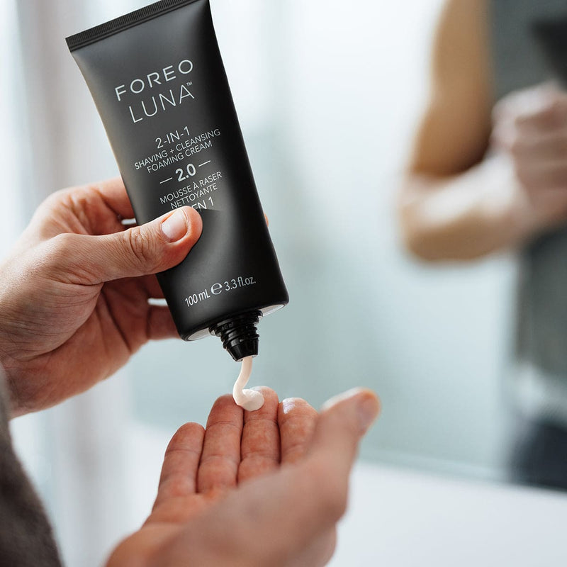 FOREO Micro-schiuma in Crema 2 in 1 per la rasatura e la detersione 20 LUNA (100ml) Sottocosto
