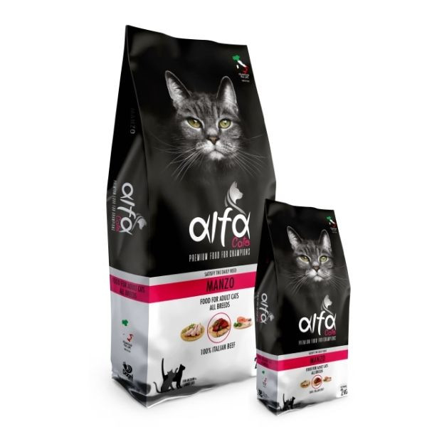 Bauzaar Alfa Premium Cat Food Sterilised Manzo