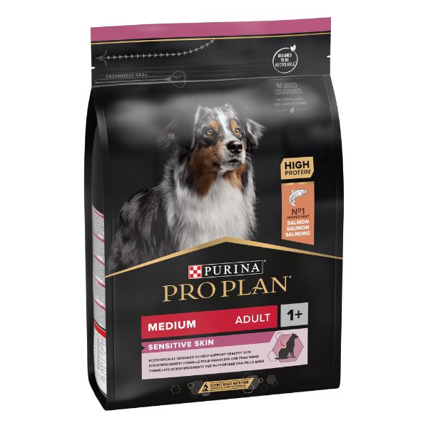 Bauzaar Purina Pro Plan Sensitive Skin Medium Adult Crocchette per Cane Salmone