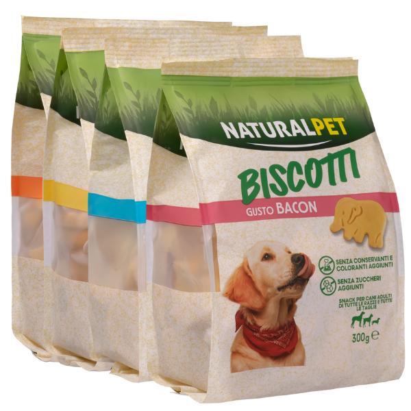 Bauzaar NaturalPet biscotti per cani All Breeds formine snack 300 gr