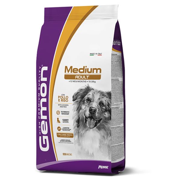 Bauzaar Monge Gemon Medium Adult con Pollo e Riso