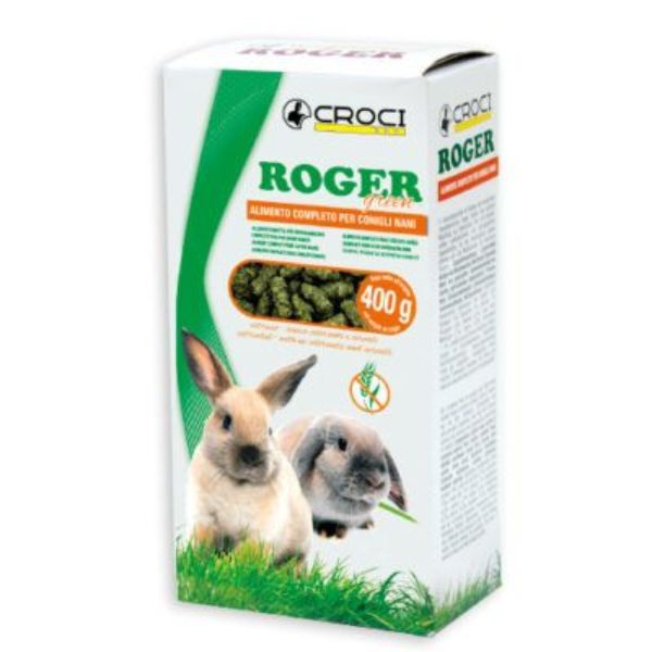 Bauzaar Croci Rabbit Roger Green alimento Conigli Nani