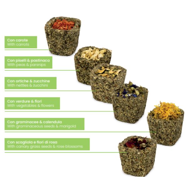 Bauzaar Gimbi I Cestini Snack Grain Free per conigli Presa