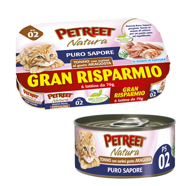 Bauzaar Petreet Natura Cat Maxi Scorta 6x70 gr Presa