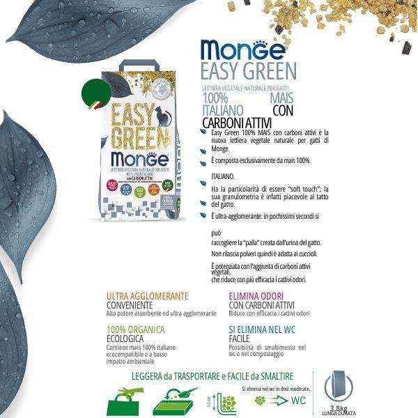 Bauzaar Lettiera vegetale Monge Easy Green con Carboni Attivi Hotsell