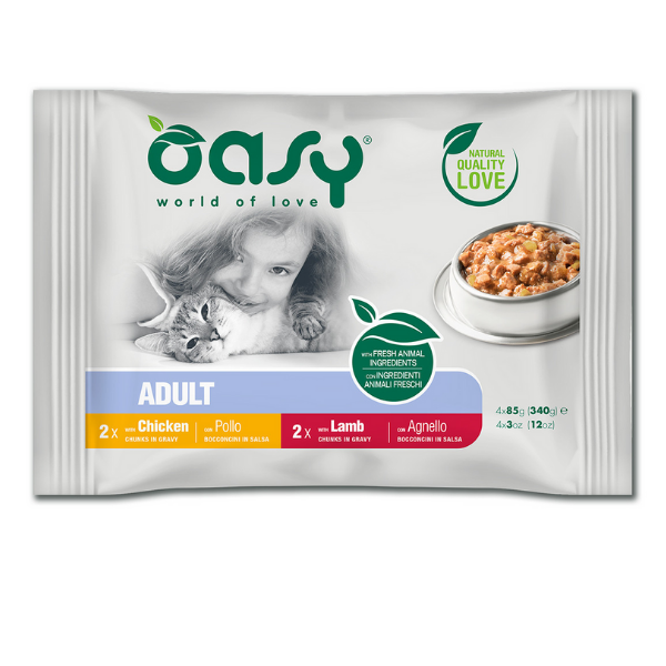 Bauzaar Oasy Multipack Adult Bocconcini in salsa 4 x 85 gr Negozio