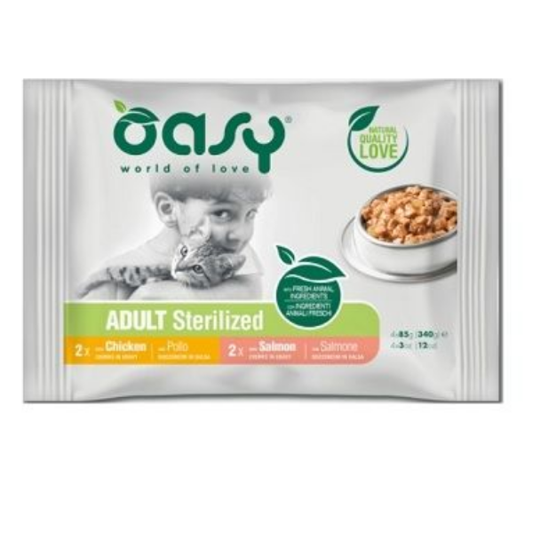 Bauzaar Oasy Multipack Adult Bocconcini in salsa 4 x 85 gr Negozio