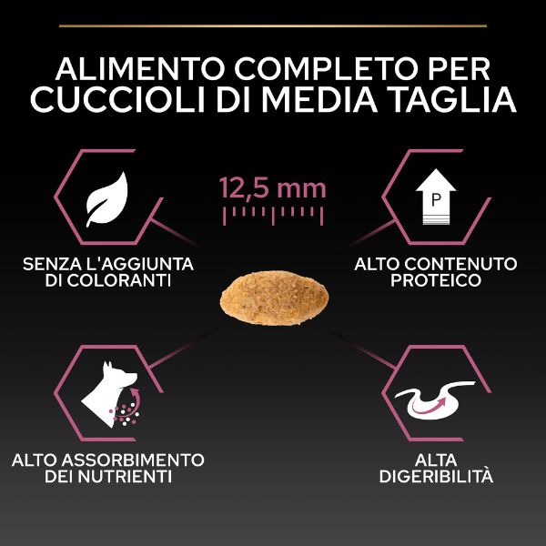 Bauzaar Purina Pro Plan Sensitive Skin Medium Puppy Crocchette Cane Salmone Spedizione Gratuita