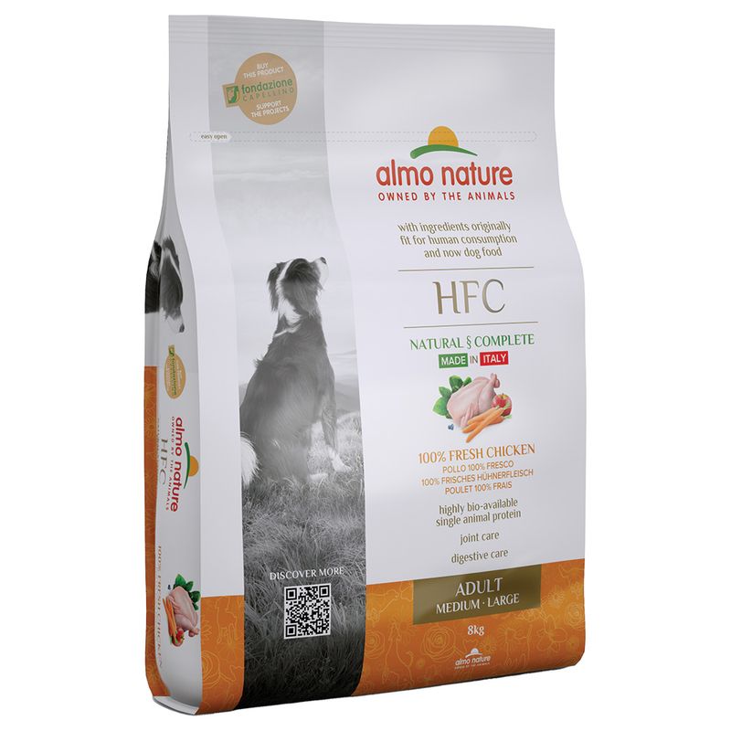 Zooplus Multipack risparmio 2 x 1 2 / 8 kg Almo Nature HFC Crocchette per cani 2025