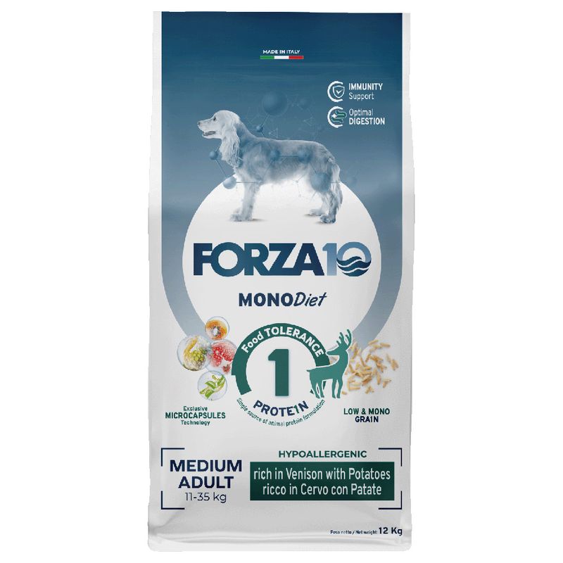 Zooplus Forza10 Medium Diet al Cervo con Patate Crocchette cane