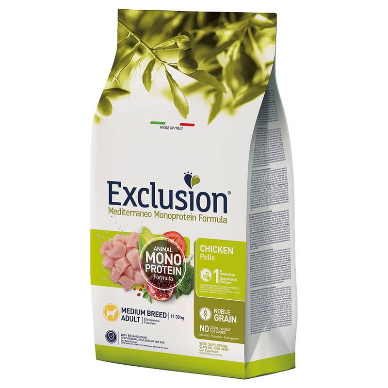 Zooplus Exclusion Mediterraneo Adult Medium Pollo Crocchette cani