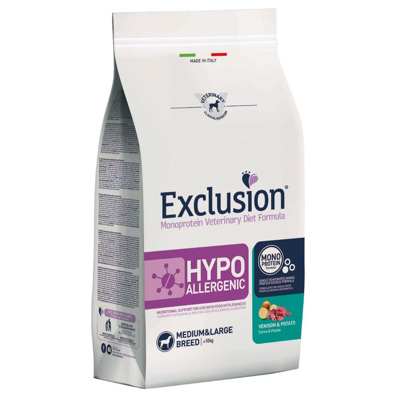 Zooplus Exclusion Diet Hypoallergenic Cervo & Patate Crocchette cani Nuovo