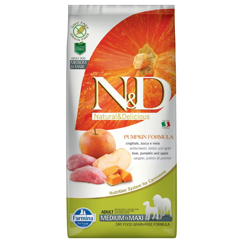 Zooplus Farmina N&D Grain Free Pumpkin Adult Medium/Maxi Cinghiale Zucca e Mela Acquista Ora