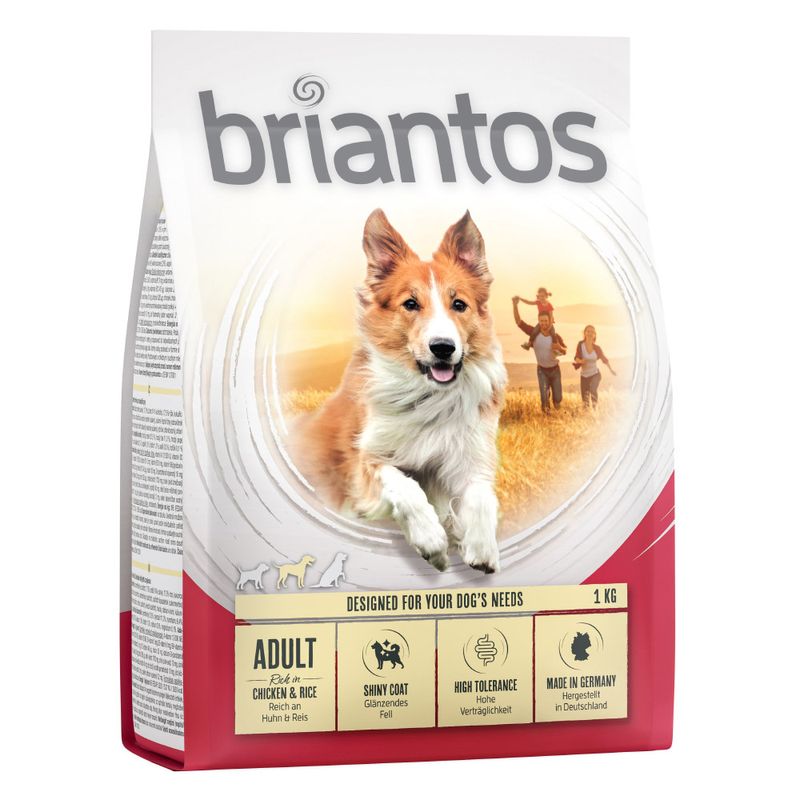 Zooplus Set prova 3 x 1 kg Briantos Adult Nuovo