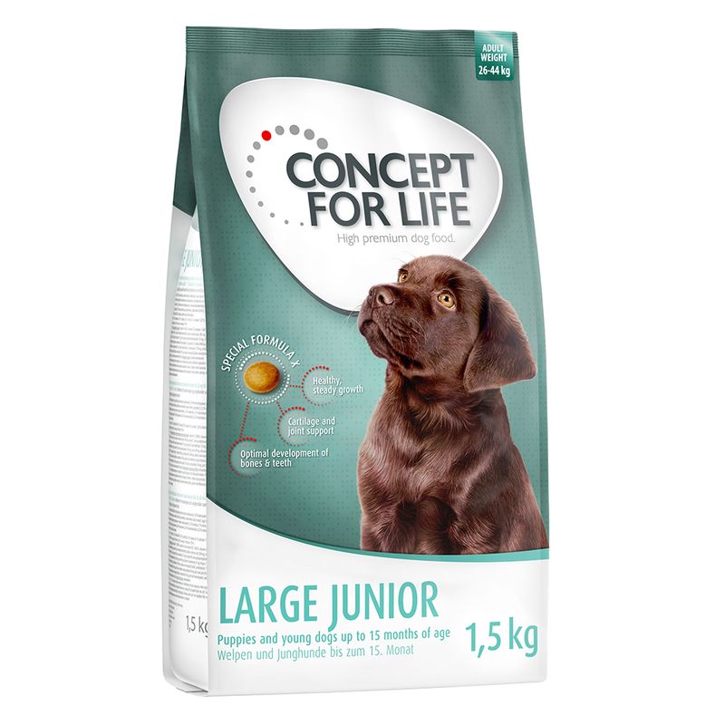 Zooplus Prezzo speciale 1 5 kg Concept for Life Puppy/Junior Crocchette per cane Soddisfazione Garantita