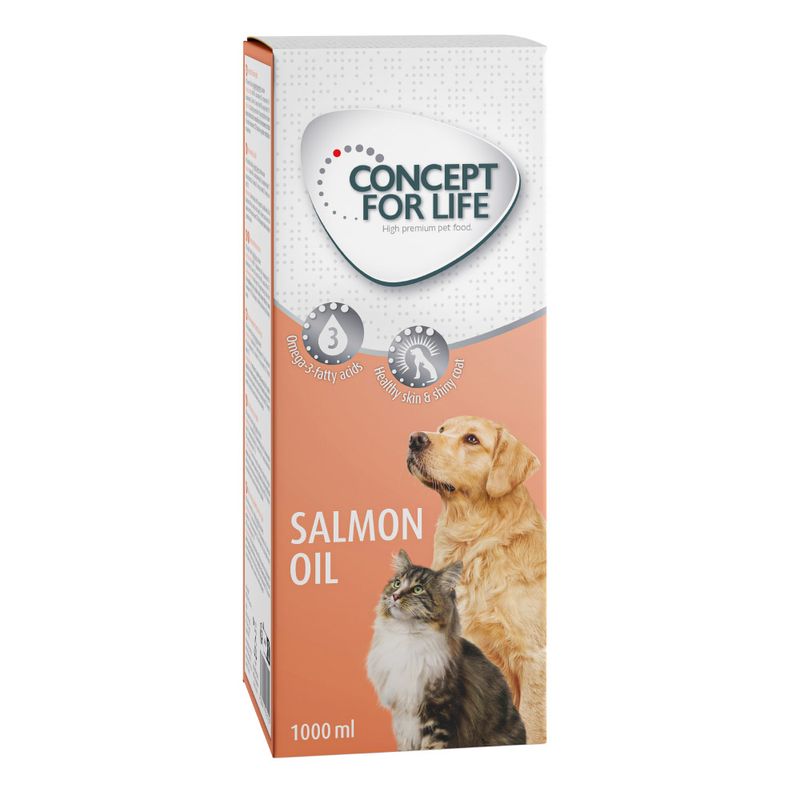 Zooplus Concept for Life Olio di salmone per cani e gatti Consegna Veloce