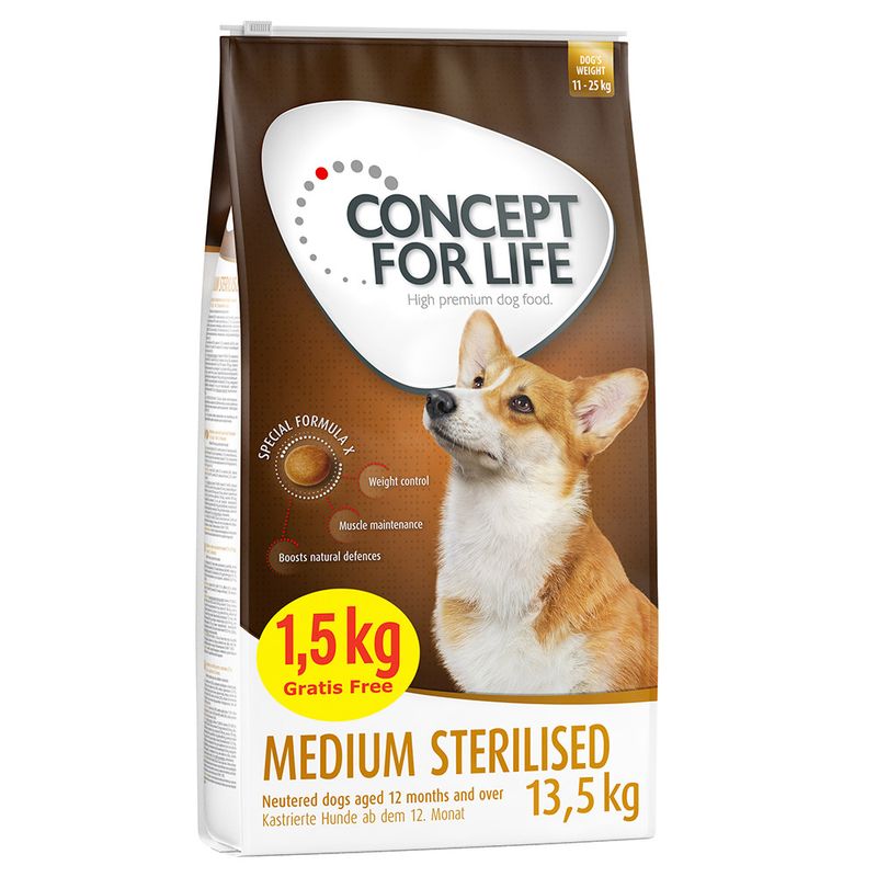 Zooplus Concept for Life Medium Sterilised Crocchette per cani Sottocosto