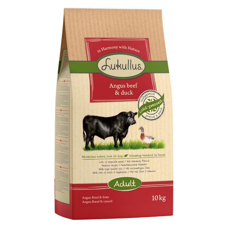 Zooplus Lukullus Manzo Angus & Anatra con riso integrale