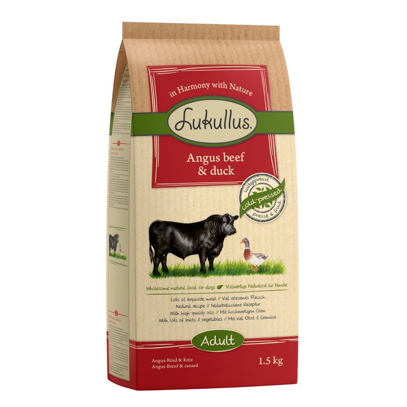 Zooplus Lukullus Manzo Angus & Anatra con riso integrale Vendita Economica
