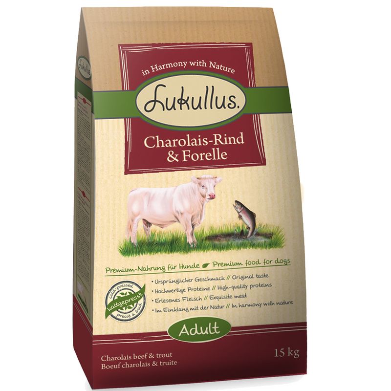 Zooplus Lukullus Manzo Charolais & Trota Negozio