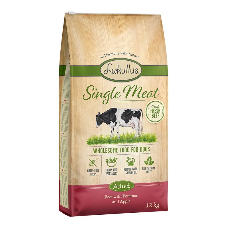 Zooplus Lukullus Single Meat Manzo (senza cereali) Crocchette per cane Acquista Ora