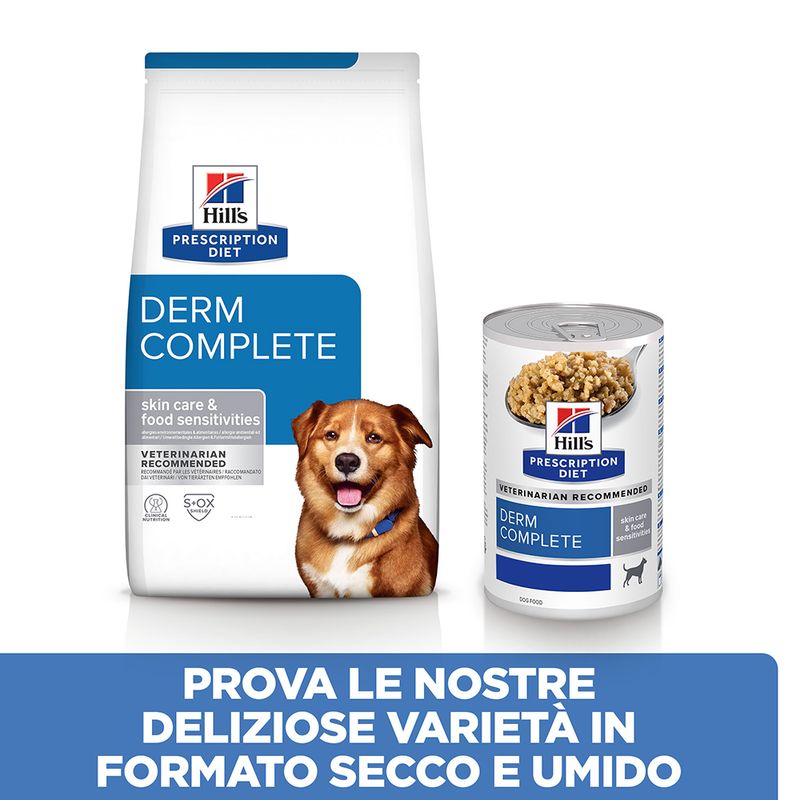 Zooplus Hill’s Prescription Diet Canine Derm Complete con Riso e Uova secco cane Saldi Di Fabbrica