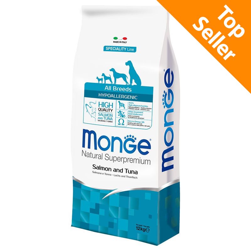 Zooplus Monge Superpremium All Breeds Adult Hypo con Salmone e Tonno Negozio