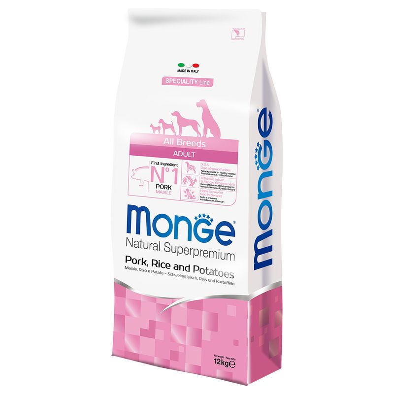 Zooplus Monge Superpremium All Breeds Adult Maiale Riso e Patate Italy