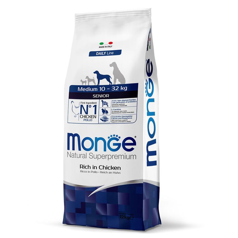 Zooplus Monge Natural Superpremium Medium Senior Ricco in Pollo Promozione