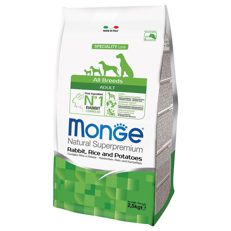 Zooplus Monge Superpremium All Breeds Adult Coniglio Riso e Patate Acquista Ora