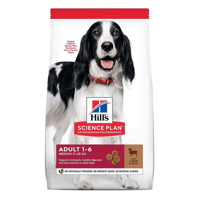 Zooplus Hill's Science Plan Adult 1-6 Medium con Agnello e Riso