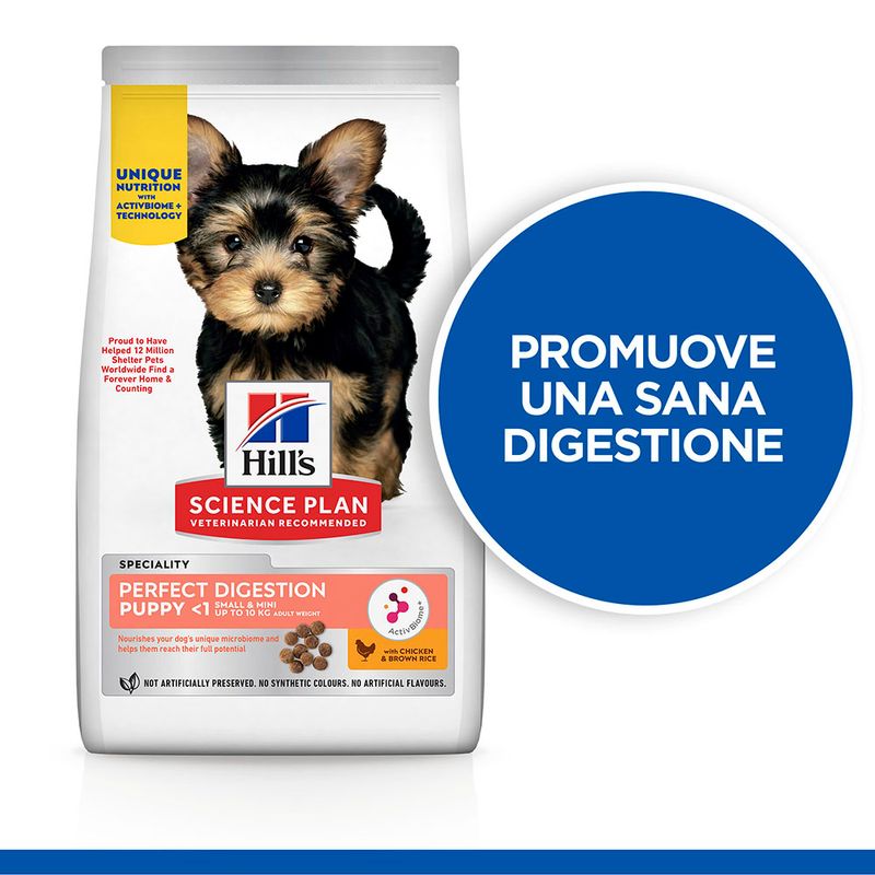 Zooplus Hill's Science Plan Small & Mini Puppy Perfect Digestion Crocchette cani Outlet