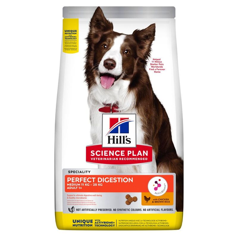 Zooplus Hill's Science Plan Adult Perfect Digestion Medium Breed Crocchette