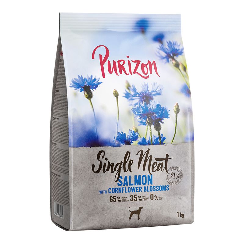 Zooplus Purizon Single Meat Adult Salmone spinaci e fiori di fiordaliso per cane Sottocosto