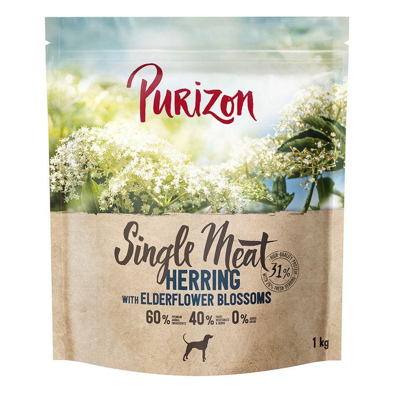 Zooplus Purizon Single Meat Aringa con Fiori di sambuco Crocchette per cane