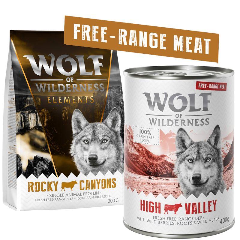Zooplus Wolf of Wilderness Free-Range-Meat Crocchette e Alimenti umidi per cani