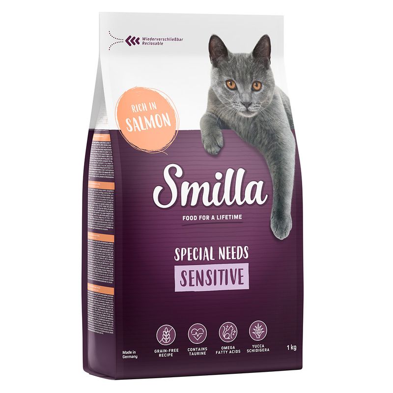 Zooplus Smilla Adult Sensitive Senza cereali Salmone Crocchette per gatti