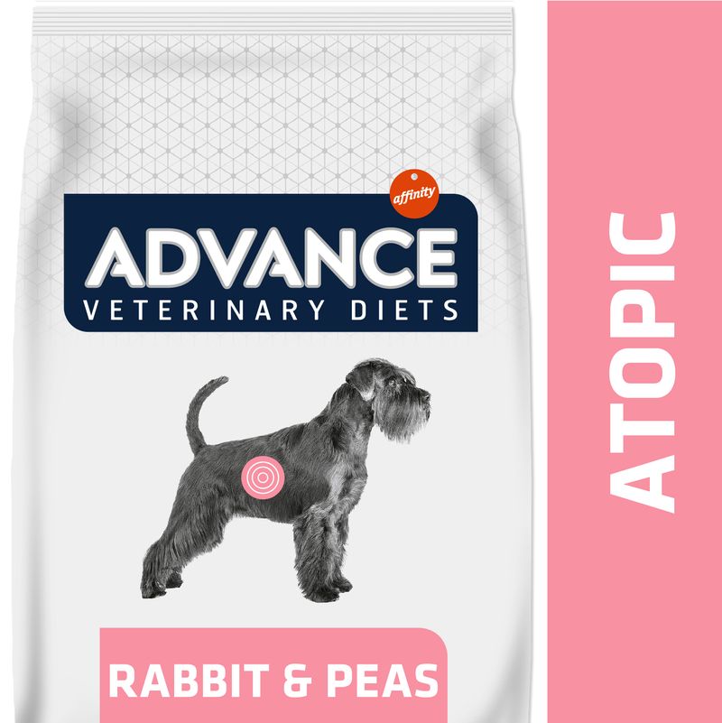 Zooplus Advance Veterinary Diets Atopic con Coniglio e Piselli Vendita Calda