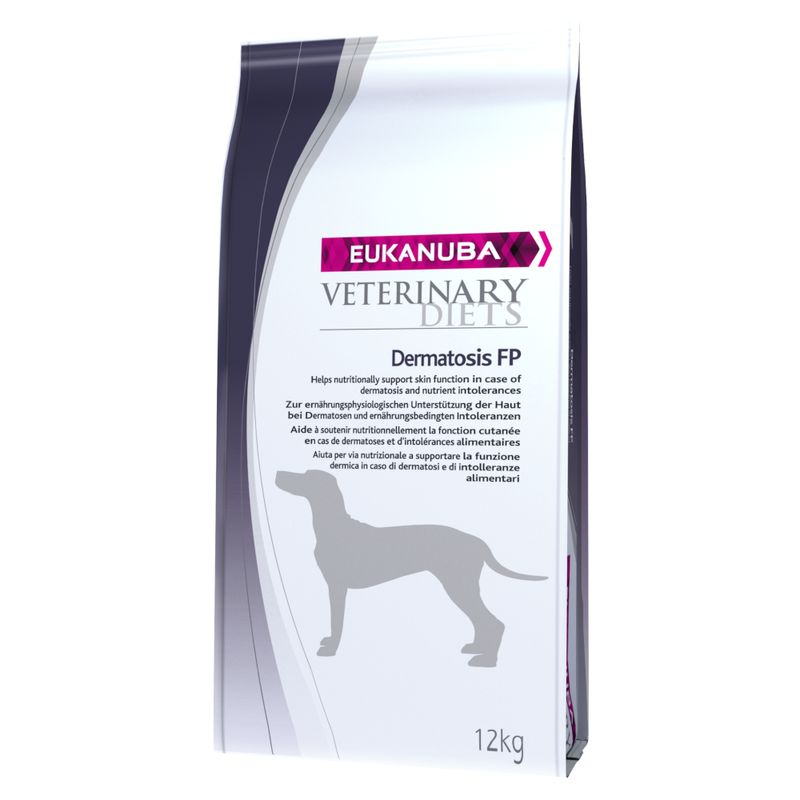 Zooplus Eukanuba Veterinary Diets Dermatosis FP Crocchette per cani Nuovo