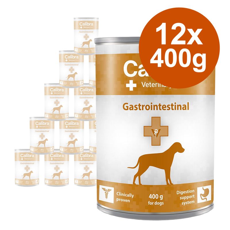 Zooplus Calibra Veterinary Diet Dog Gastrointestinal 12 x 400 g Umido per cane