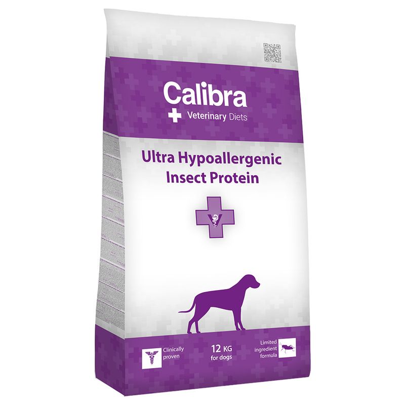 Zooplus Calibra Veterinary Diet Dog Ultra Hypoallergenic Insect Crocchette per cane