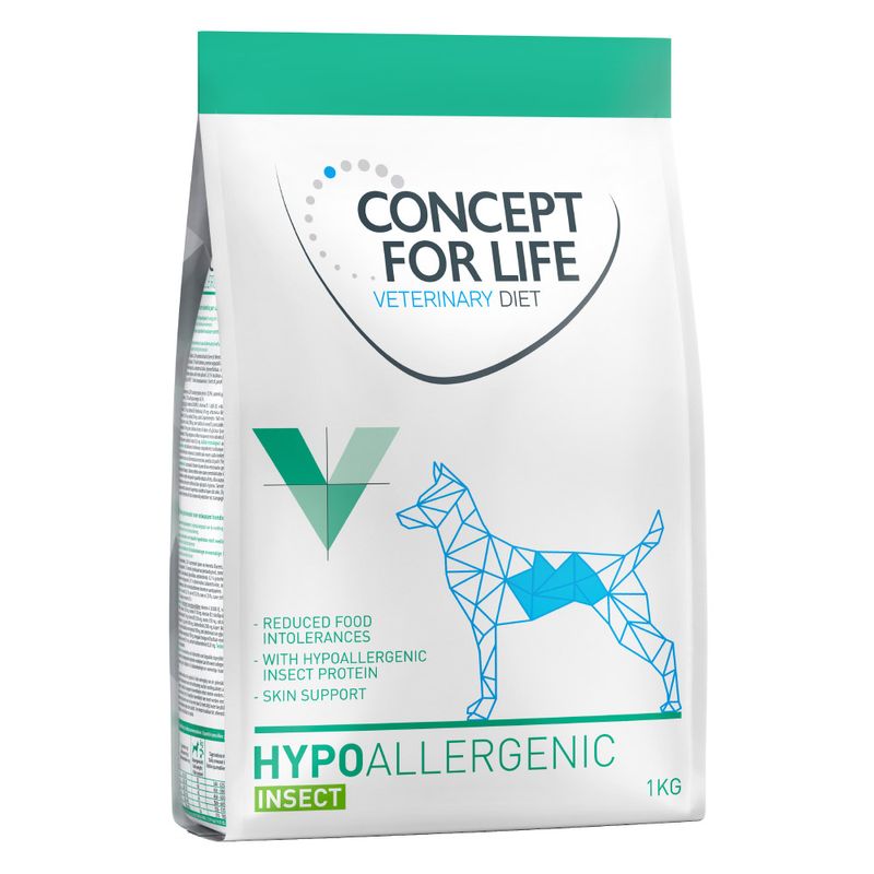 Zooplus Concept for Life Veterinary Diet Hypoallergenic Insect Crocchette per cani
