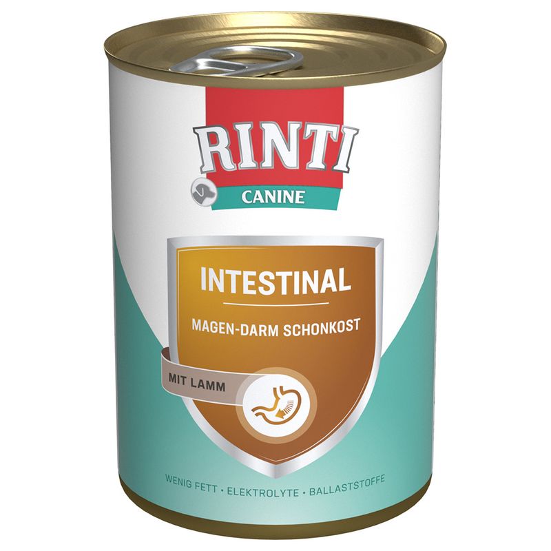 Zooplus RINTI Canine Intestinal con Agnello 400 g Alimento umido per cani