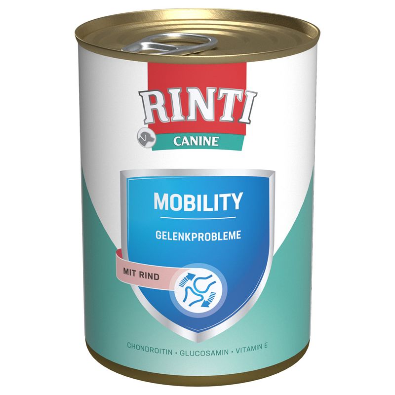 Zooplus RINTI Canine Mobility con Manzo 400 g Alimento umido per cani