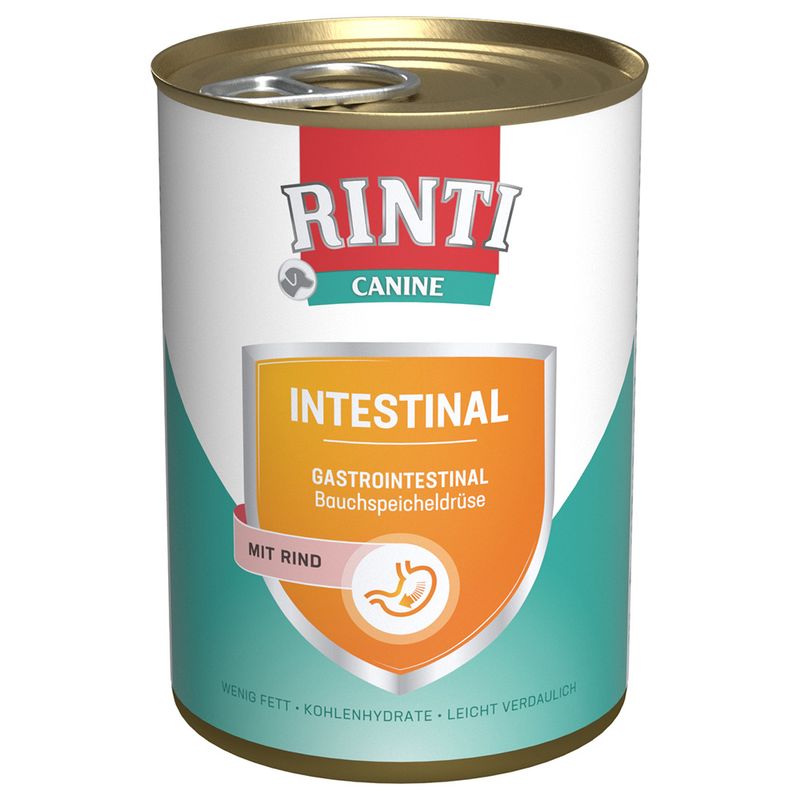 Zooplus RINTI Canine Intestinal con Manzo 400 g Alimento umido per cani