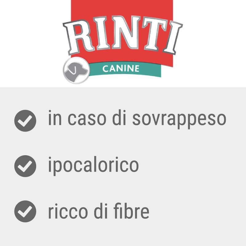Zooplus RINTI Canine Peso con Pollo 400 g Alimento umido per cani Sconto