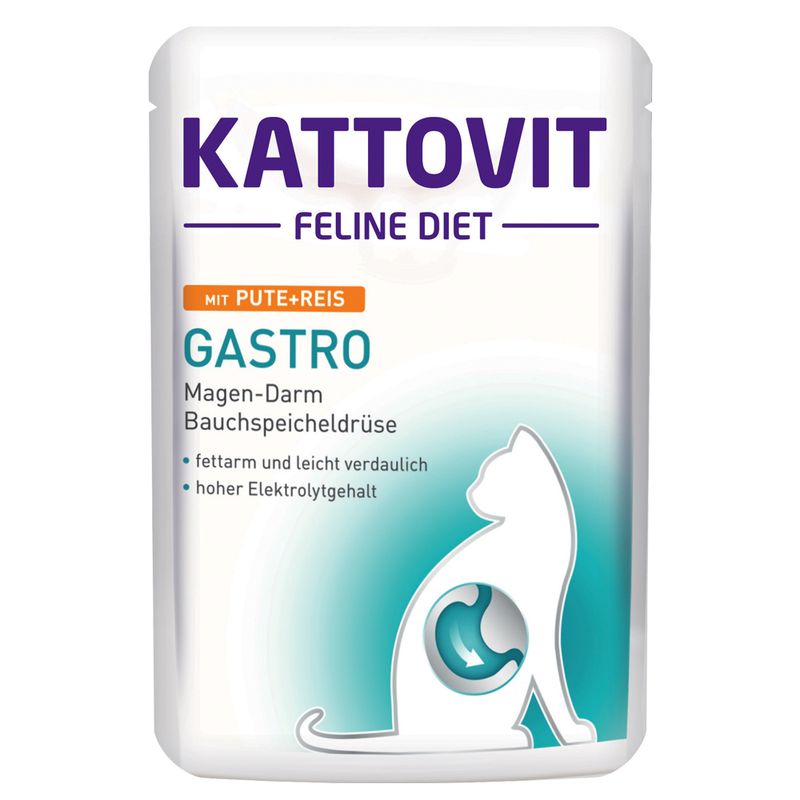 Zooplus Kattovit Gastro Buste 12 x 85 g Alimento umido per gatti Qualità Garantita