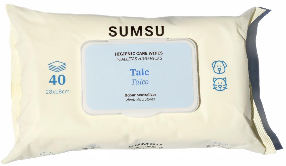 Miscota SUMSU Salviette umidificate al talco per cani e gatti