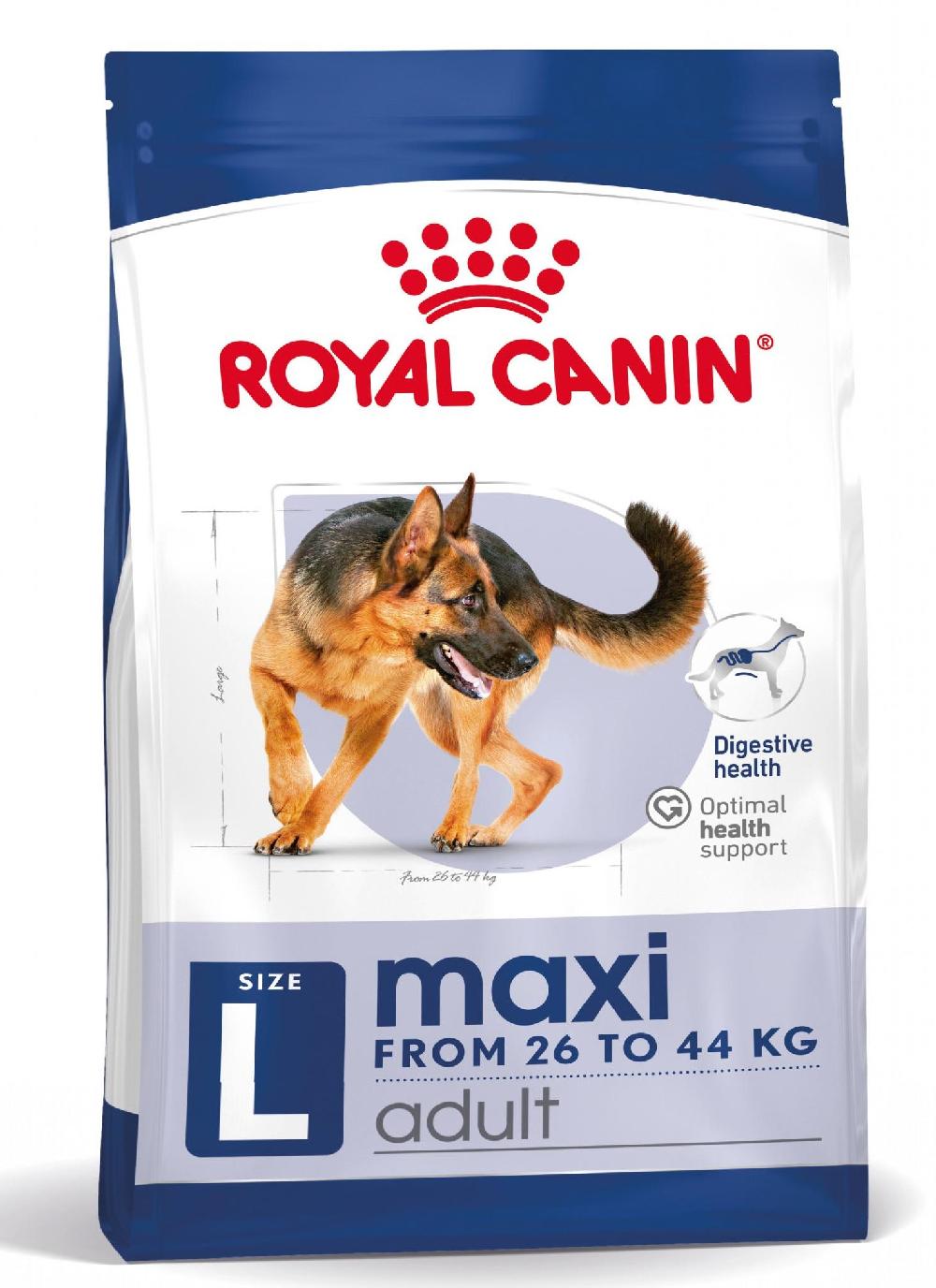 Miscota Royal Canin Maxi Adult Large Breed Dog Food per Cani Adulti di Razza Grande